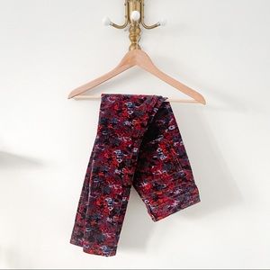 ANTHROPOLOGIE Floral Corduroy Pants